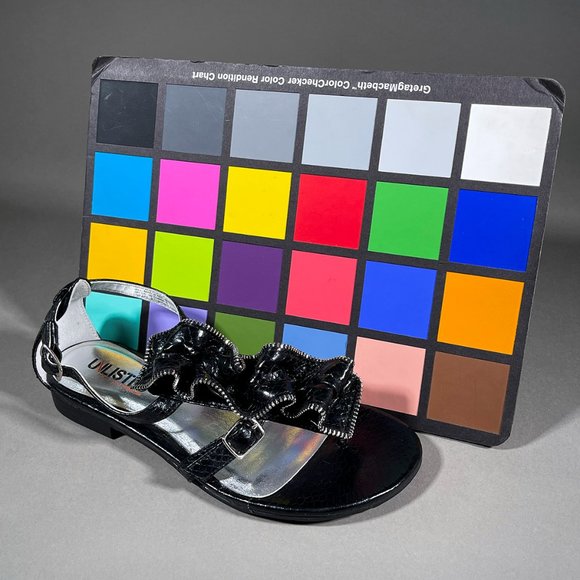 Unlisted A Kenneth Cole Production Black Grape Stomping Thong Sandals Size 6 - Picture 13 of 14